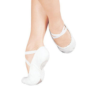 So Danca White Stretch Canvas Ballet Slipper